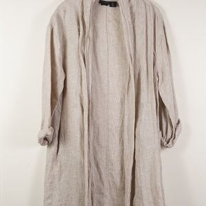 New Tahari Linen long jacket